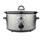 Brentwood 3.5 Quart Diamond Pattern Slow Cooker Stainless Steel. Fixed Price $94.63.