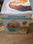Nostalgia Mymini 7-EGG Multi-cooker Aqua Recipes Boiled Poached Scrambled Nib. Fixed Price $9.99.