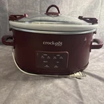 Crock-pot 6QT & Carry Slow Cooker Programmable, 3 Settings, Red. Fixed Price $79.99.