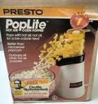 Presto Poplite Hot Air Corn Popper Stock #04820 Pre-owned. Fixed Price $15.00.