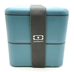 Monbento Mb Square Box Blue 2-TIER Stackable Leakproof Lunch Container-new. Fixed Price $24.79.