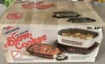 1982 West Bend Nos Qt Non-stick Slow Cooker Mini Grill 84114. Fixed Price $145.00.
