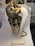 Vintage Hamilton Beach NO.8 White Cast Iron Malt Milkshake Mixer. Fixed Price $133.55.