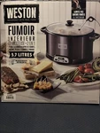 New Weston 2-IN-1 Indoor Smoker & Programmable Slow Cooker 6QT. Fixed Price $100.00.