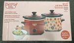 So Yummy By Bella 2.0 Qt Twin Set Pack Slow Cooker Removable Ceramic Pot New. Fixed Price $39.99.