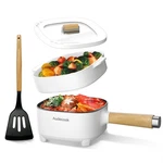 Audecook Hot Pot Electric Ceramic Glaze Non-stick Frying Pan 8 Inch White. Fixed Price $53.00.