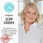 Martha Stewart Sky 8 Quart Slow Cooker Programmable Timer Ceramic Bowl. Fixed Price $159.99.