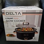 Delta 4 Qt Oval Slow Cooker Rose Gold Series New In Box. Fixed Price $19.98.