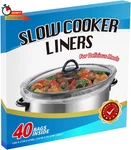 40 Slow Cooker Liners, Large Pot Disposable Cooking Bags, Fit 3QT To 8QT. Fixed Price $18.99.