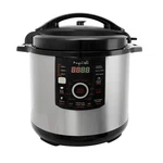 Megachef 8-QUART Digital Pressure Cooker, 15" X. Fixed Price $95.00.