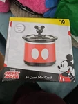Disney Mickey Mouse Mini Crock Pot Red Black Removable Insert Kitchen Appliance. Fixed Price $11.99.