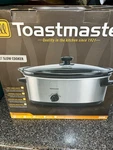 Toastmaster 7QT Stainless Steel Slow Cooker W/ Removable Stoneware TM-701SC. Fixed Price $38.00.