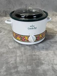 Rival 2-QUART Slow Cooker Crock Pot Model 3122 Chili Pepper Design. Tested Works. Fixed Price $27.75.