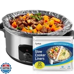 Syntus Crock Pot Liners, 20 Count 13" X 21" Large Size Slow Cooker Fit. Fixed Price $20.00.
