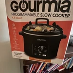 Gourmia Programmable Slow Cooker 4.5 Quart Black Digital Display Presets. Fixed Price $35.50.