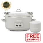 Crock-pot 7QT Slow Cooker Designer Series. Touch Control, 4 Setting, Locking Lid. Fixed Price $60.00.