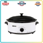 Nesco Qt Porcelain Roaster Oven Electric Cooker, White Multifunction, 4816-14. Fixed Price $86.99.