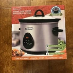 Brentwood 3-QT 170-WATT Stainless Steel Slow Cooker (metallic) Unopened Box. Fixed Price $21.00.