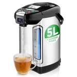 Nutrichef Digital Water Boiler And Warmer - 5L/5.28 Qt 5.3 Quarts, Silver. Fixed Price $131.99.