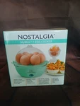 Nostalgia Mymini 7-EGG Multi-cooker Aqua Recipes Boiled Poached Scrambled Nib. Fixed Price $12.00.
