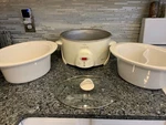 Rival Smartpot 1/2 Qt Crock Stoneware Slow Cooker SCC658 Extra Divided. Fixed Price $125.00.
