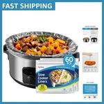 Versatile 60 Count Crock Pot Liners Fits All Shapes, Easy Cleanup, 1-3 Quart. Fixed Price $23.39.
