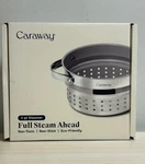 Caraway Qt Stainless Steel Steamer With Handles, CW-STM3-SLS. Fixed Price $40.00.