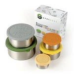 Stelboss Stainless Steel Containers With 32OZ, 21OZ, 13OZ, 6OZ, Silver. Fixed Price $38.05.