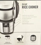 Bella Pro Series 20-CUP Rice Cooker Stainless Steel. Fixed Price $64.95.