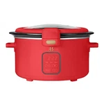 Beautiful 4 Qt Digital Slow Cooker With Hinged Lock, Red By Drew Barrymore. Fixed Price $58.99.