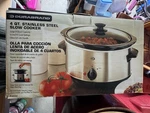 Durabrand 4QT Stainless Steel Crockpot, Nib. Fixed Price $24.00.