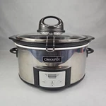 Crock-pot Istir Stainless Oval Quart Slow Cooker SCCPVC650AS-P. Fixed Price $34.88.