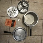Vintage Mirro-matic 4-QUART Pressure Pan Cooker 396M Aluminum Made Usa. Fixed Price $70.00.