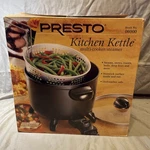 Presto Qt Kitchen Kettle Multi Cooker Deep Fryer Steamer 06000 New In Box 2006. Fixed Price $54.95.