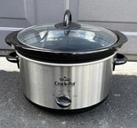 Crock Pot Stainless Steel Quart. Model SCR503 New No Box. Fixed Price $29.50.