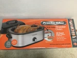 Proctor Silex Black Aluminized Steel 18 Qt Roaster Oven 9.8"H 17.4"W X23.8"L. Fixed Price $95.56.