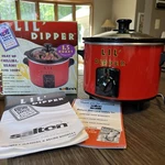 Taco Bell Lil' Dipper Crock Pot 1.5 Quart Slow Cooker Salton With Box & Recipes. Fixed Price $59.99.