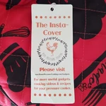 Pressure Cooker Cover Red Black Crock Pot Kitchen Appliance 15" Dia. Fixed Price $11.24.