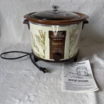 Hamilton Beach 417HD Slow Cooker 6 Qt Herb Garden Vintage Nib Removable Crock. Fixed Price $129.99.