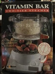Salton Vitamin Bar 2 Tier Steamer. Fixed Price $29.87.