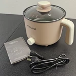 Yoolyqi Hot Pot Electric Adjustable Ramen Cooker 1.5L Portable Non Stick (SHELF4. Fixed Price $12.99.