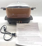 Vintage West Bend 6 Qt Slo Cooker Harvest Gold Ombr W/lid Instructions Tested. Fixed Price $44.95.