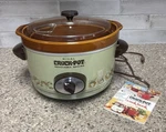 Vtg Rival Crock-pot 5-QUART Slow Cooker Avocado Green Model 3350 Nice. Fixed Price $42.00.