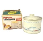 Rival Little Dipper Mini Crock Pot 3204 Southwest Aztec Electric Server 1988 Vtg. Fixed Price $12.99.