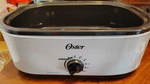 Oster Roaster Oven Quart Ivory CKSTRS18-VHD-W Self-basting Lid Excelent Used. Fixed Price $49.99.