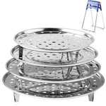 Round Stainless Steel Steamer Rack 7.6" 8.5" 9.33" 10.23" Inch Diameter Steaming. Fixed Price $21.94.