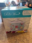 Brand Sealed Pioneer Woman Mini 1.5 Qt. Crock Pot Stoneware Sweet Romance. Fixed Price $44.95.