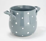 Temp-tations Store & More,utensil Crock,ice Bucket,polka Dot Gray K50656. Fixed Price $39.95.