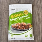 Kooc Slow Cooker Liners 13X21 Inch 10 Count Large Size Disposable Pot. Fixed Price $10.00.