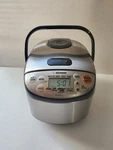 Zojirushi Micom NS-LGC05 3 Cup Rice Cooker & Warmer Stainless Steel And Black. Fixed Price $79.99.